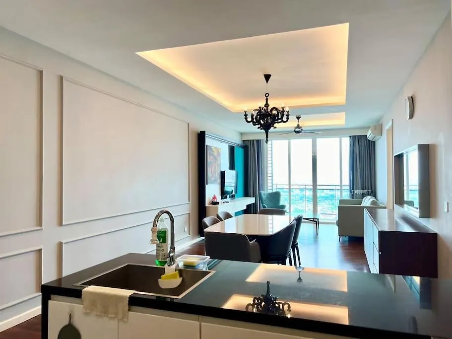 Theshore Riverview Residences 3Br/7Pax/Wi-Fi/Seavw Malacca Apartment