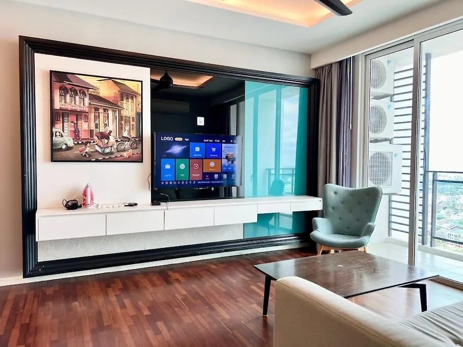 Lägenhet Theshore Riverview Residences 3Br/7Pax/Wi-Fi/Seavw Malacca